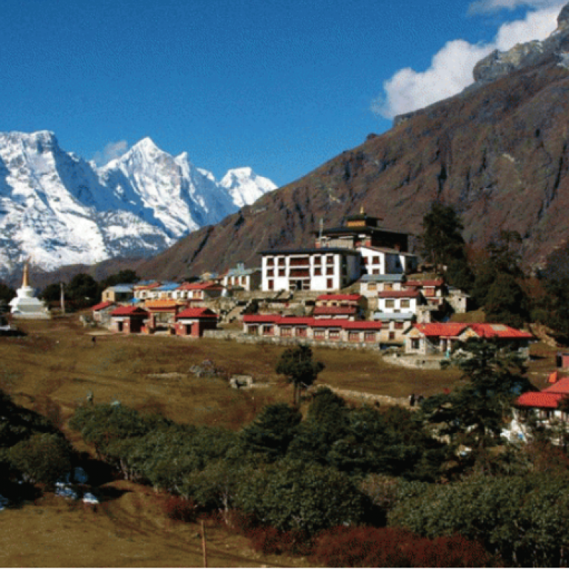 Day 11 - Trek from Tengboche to Namche Bazaar (3440 m) 4/ 5 hrs Guest House