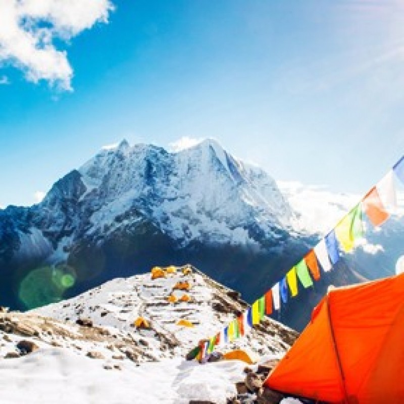Day 08 - Trek from Lobuche to Everest Base Camp (5486m) via Gorakshep (5180m) 7 hrsGuest House